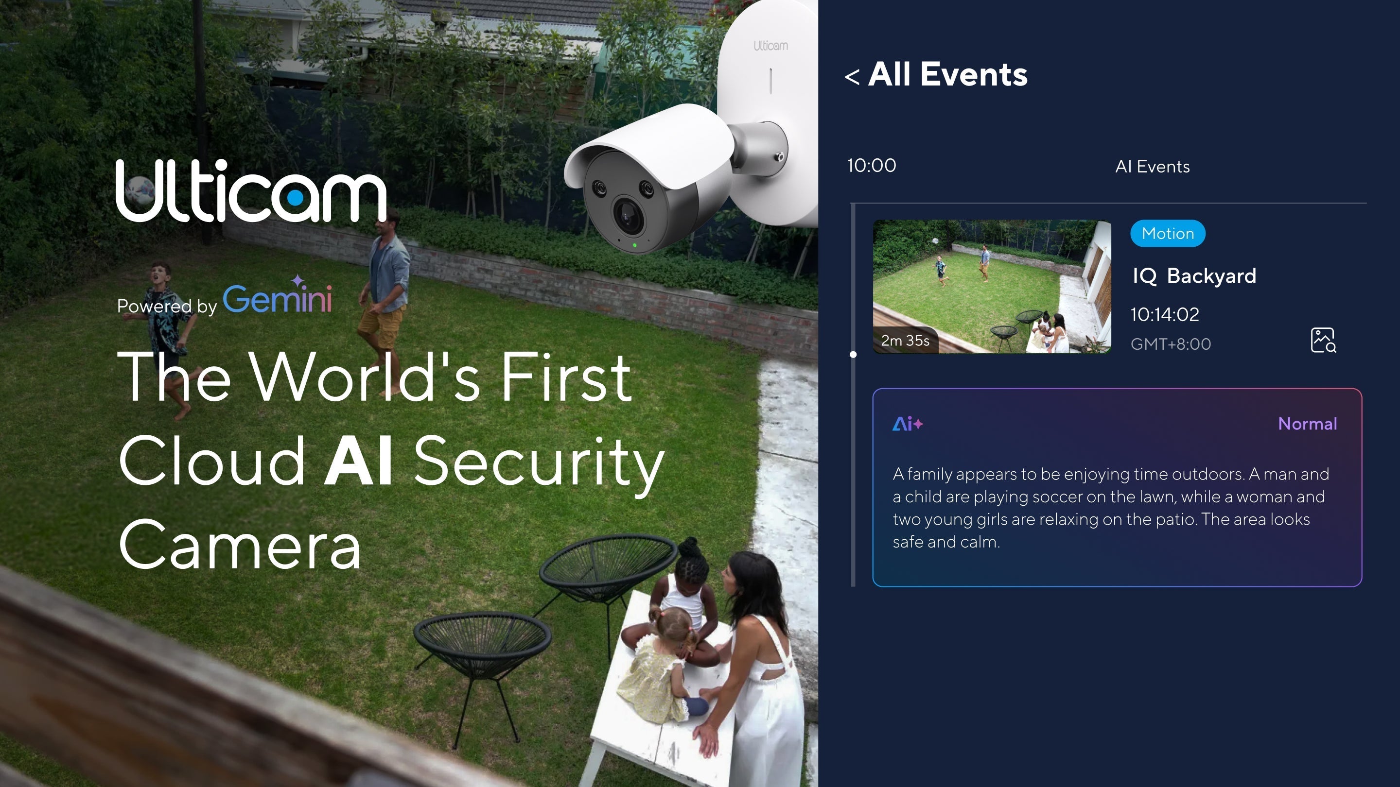 The World's First Cloud AI Security Camera - Ulticam IQ